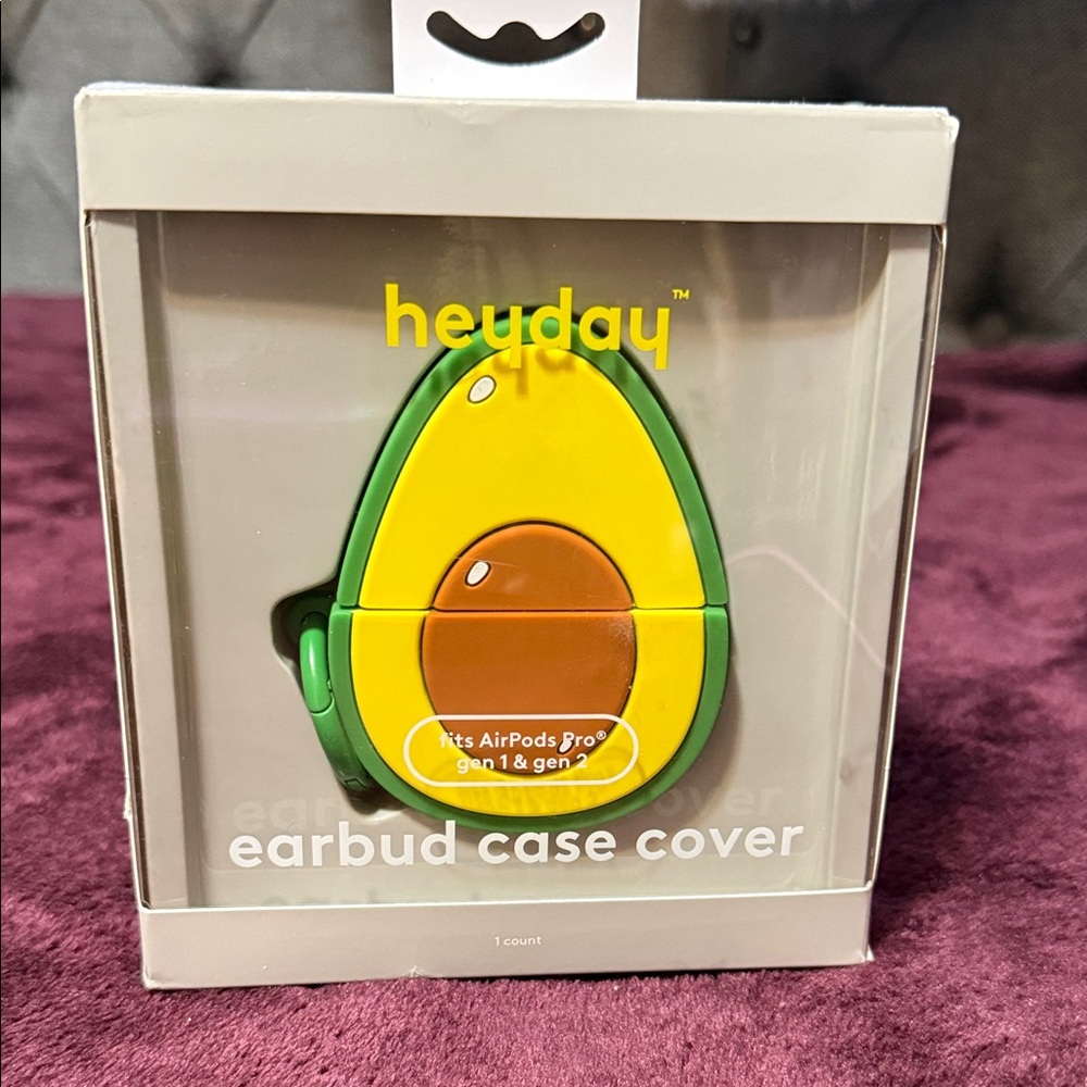 Heyday Avocado Earbud Case - Green & Yellow